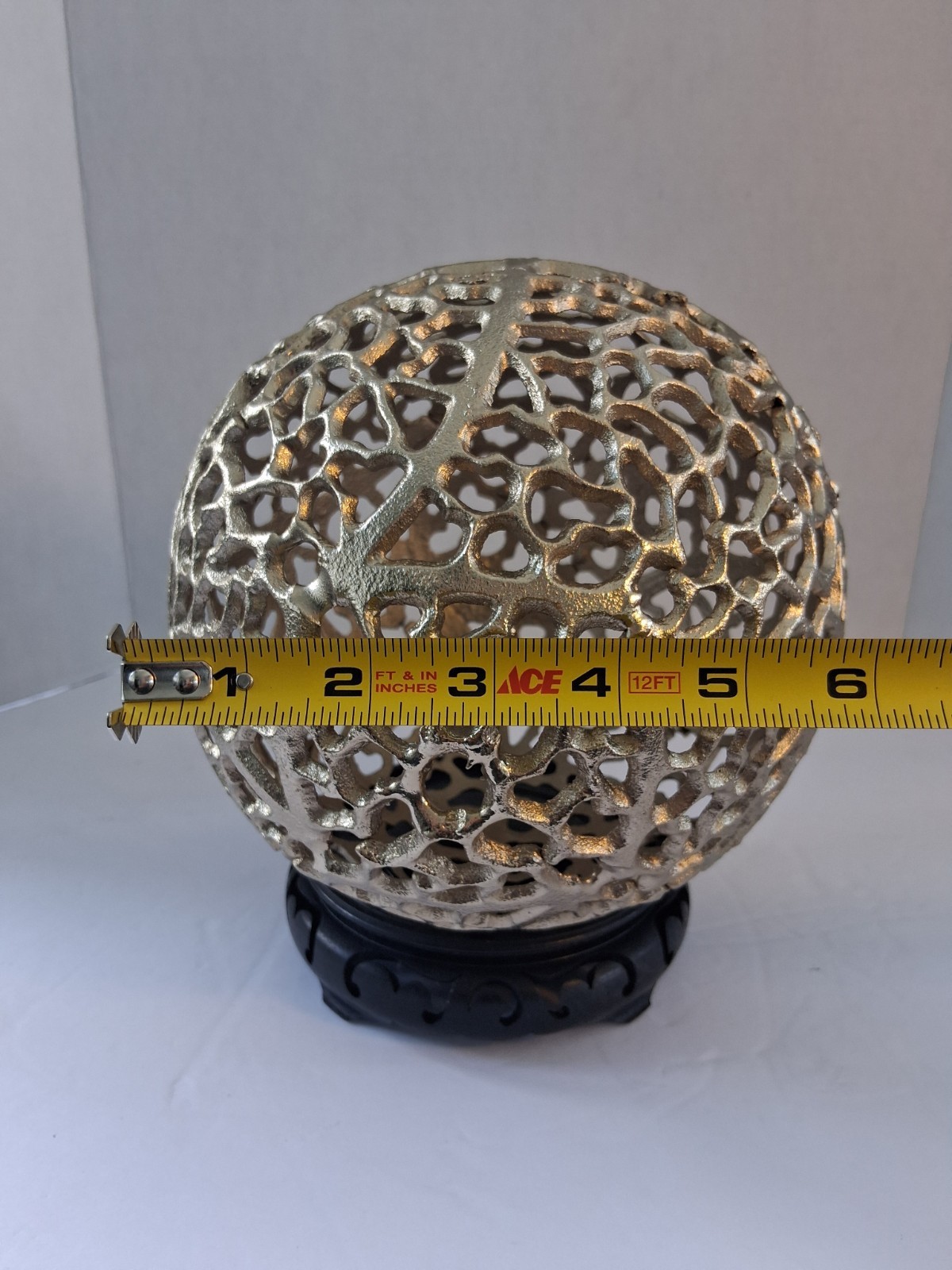 Metallic Gold Fillagree Sphere/Orb