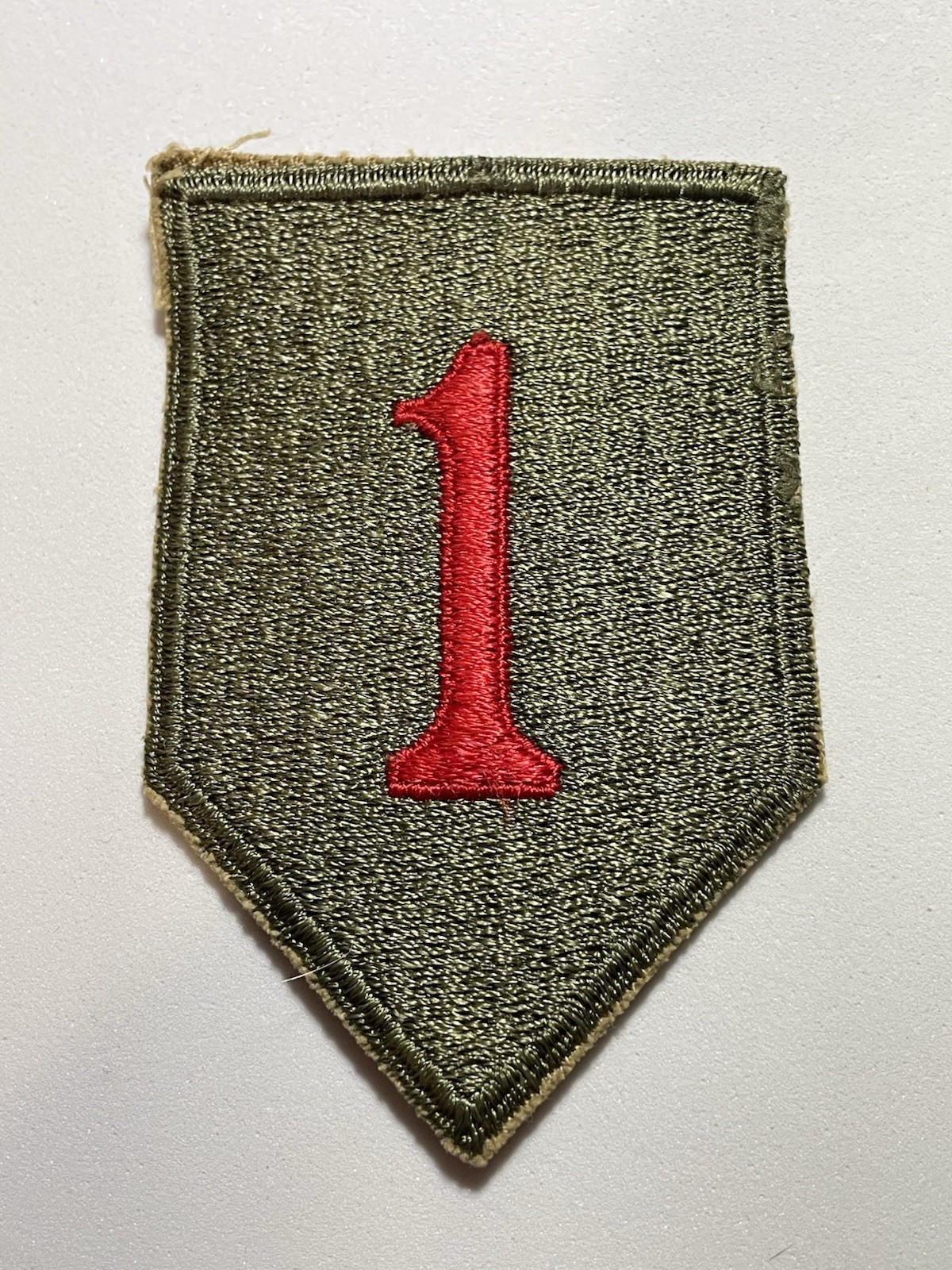 Vtg WW2 US Army 1st INF DIV Patch “Big Red 1” Gen. Ken Dowd Collection #050726-2