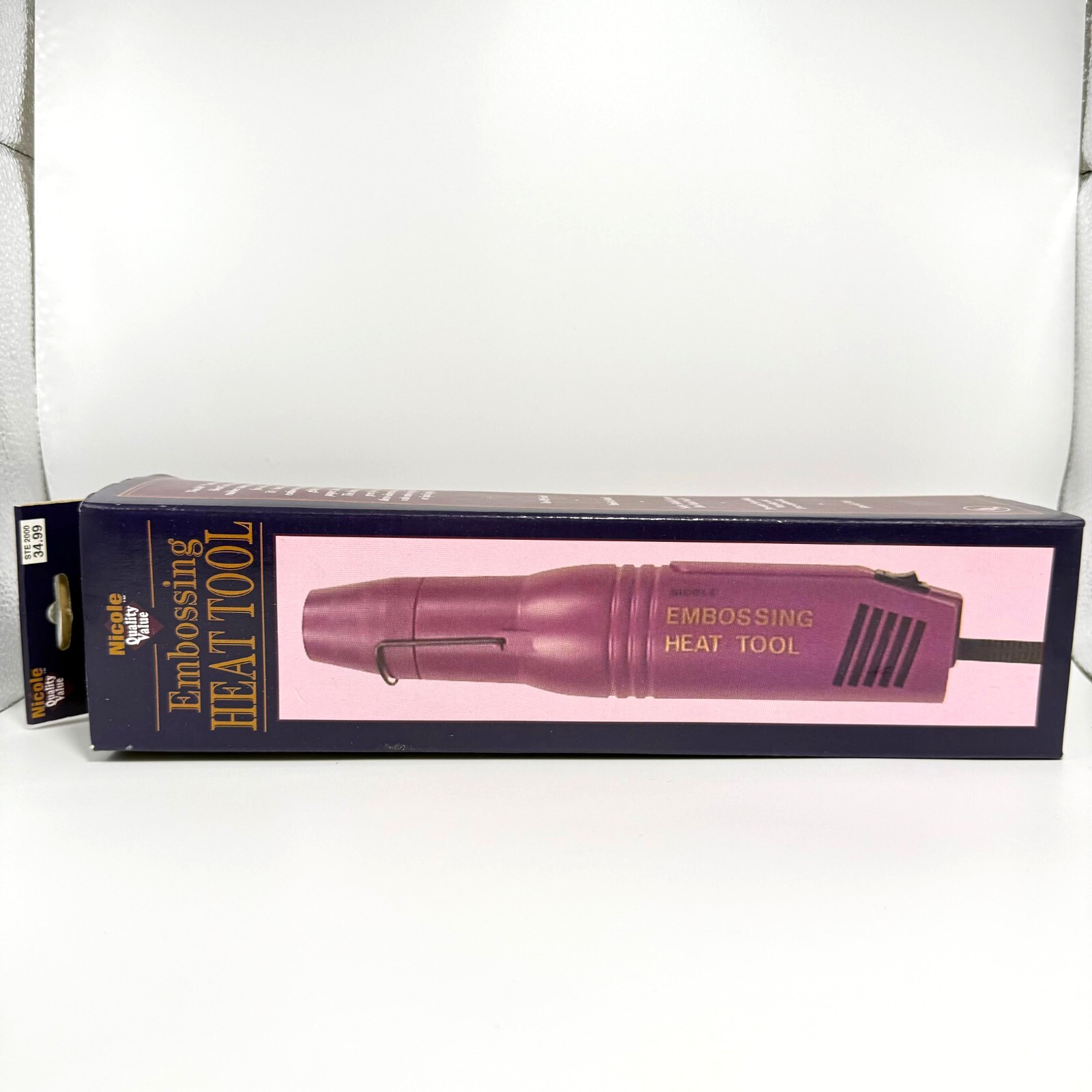 Nicole Embossing Heat Tool Purple 120V Craft New in Box – Rubber Stamp, Foam