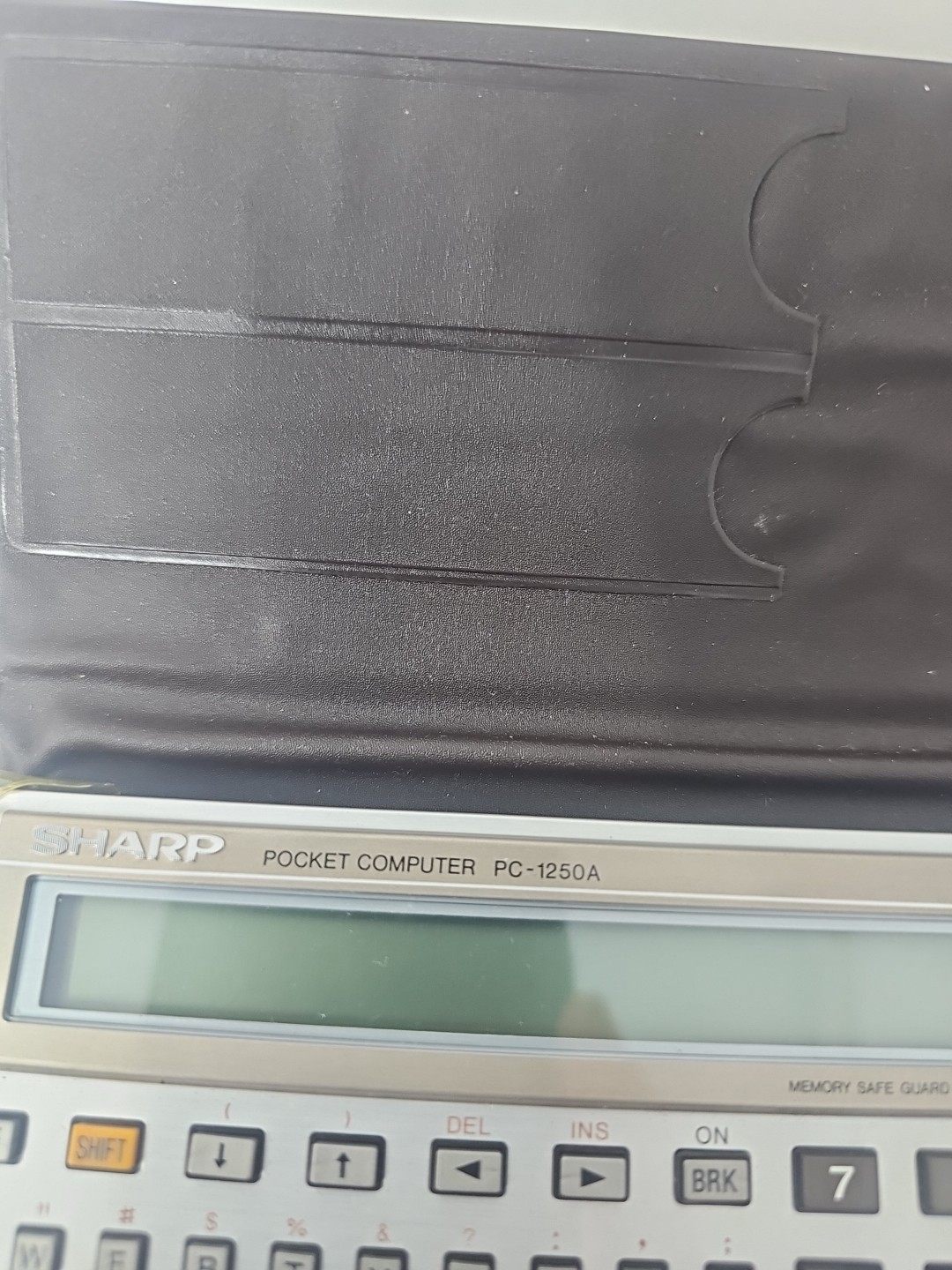 Sharp PC-1250A Pocket Computer w/ Case Tested Works
