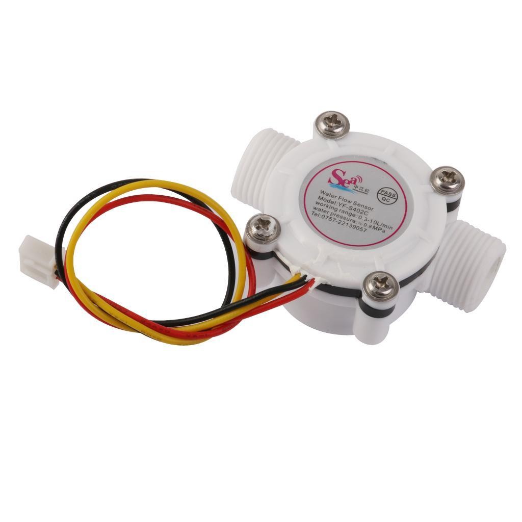 G3/8" Water Flow Sensor Flowmeter Switch Controller Meter