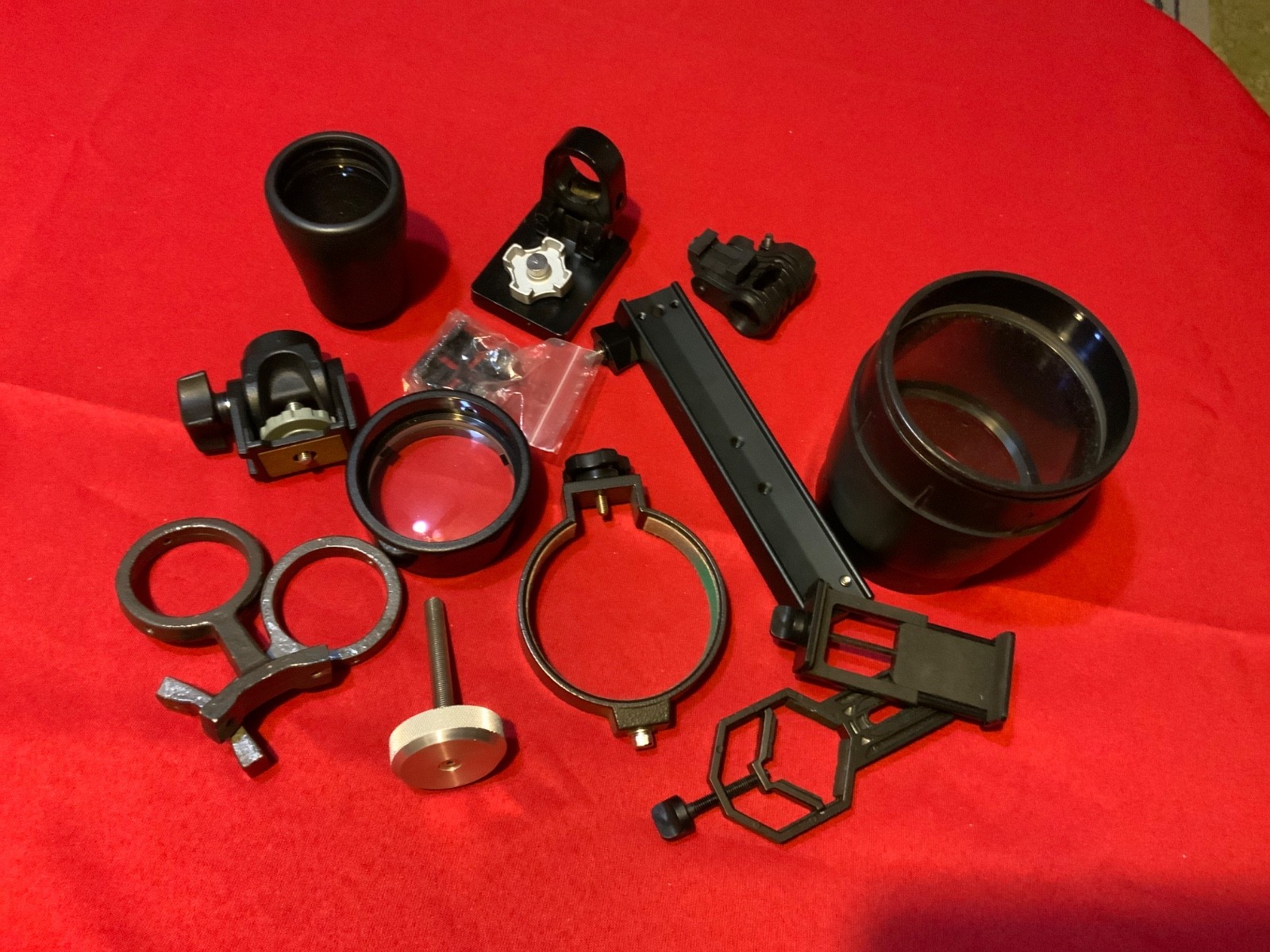 Miscellaneous Optic/bracket lens pieces for use with other parts-good condition