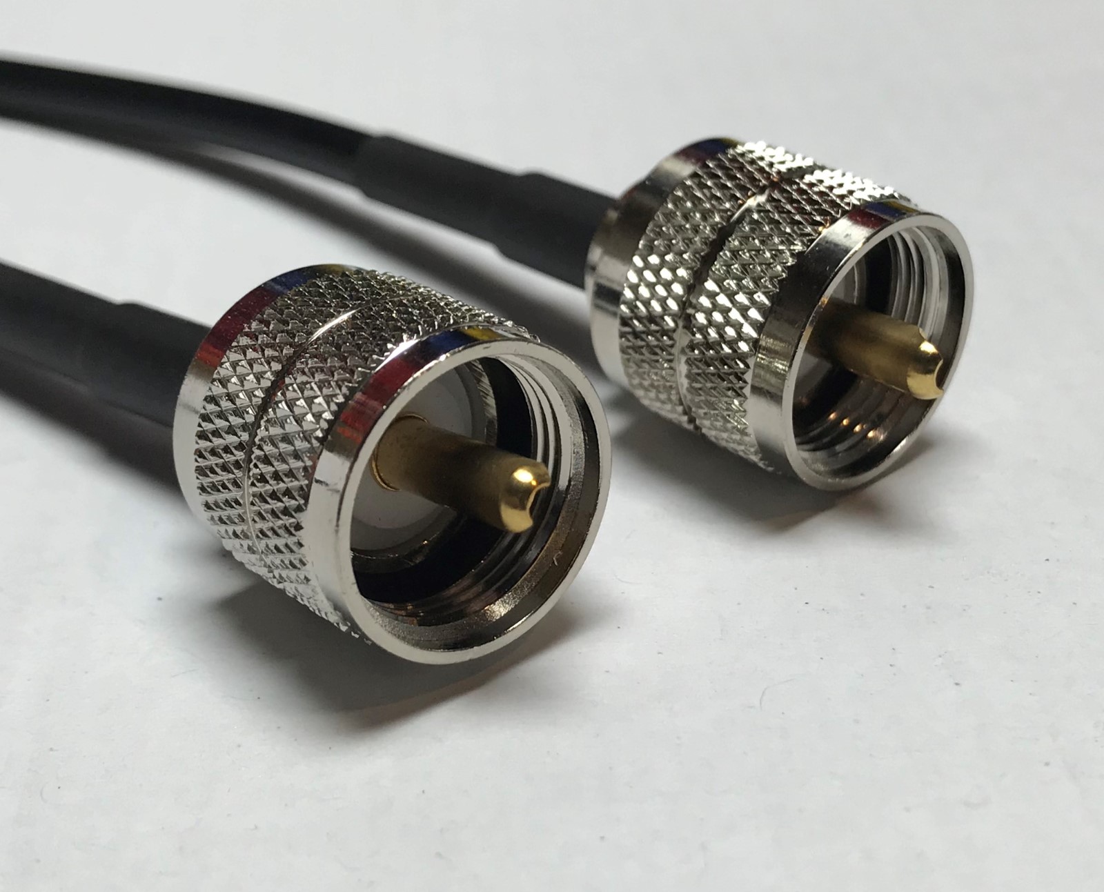 UHF Male to UHF Male Pick Your Length RG58 Coax Cable 50ohm USA High Quality
