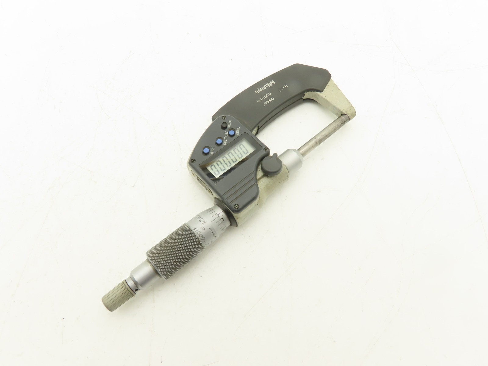 Mitutoyo 406-350 Digimatic Micrometer 0-1" 25mm Range Non-Rotating Spindle