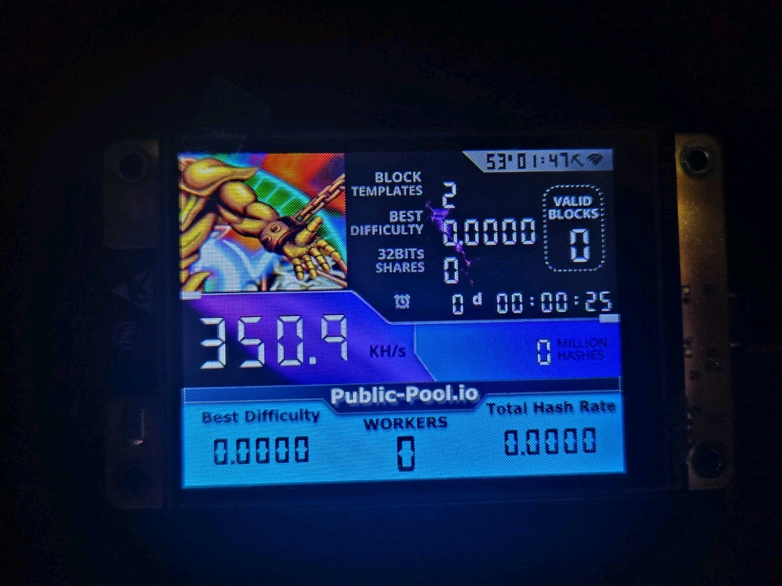 Nerdminer V2 350KH/s ☆Exodia Left Arm Edition☆ Bitcoin Solo Nerd Miner + Case
