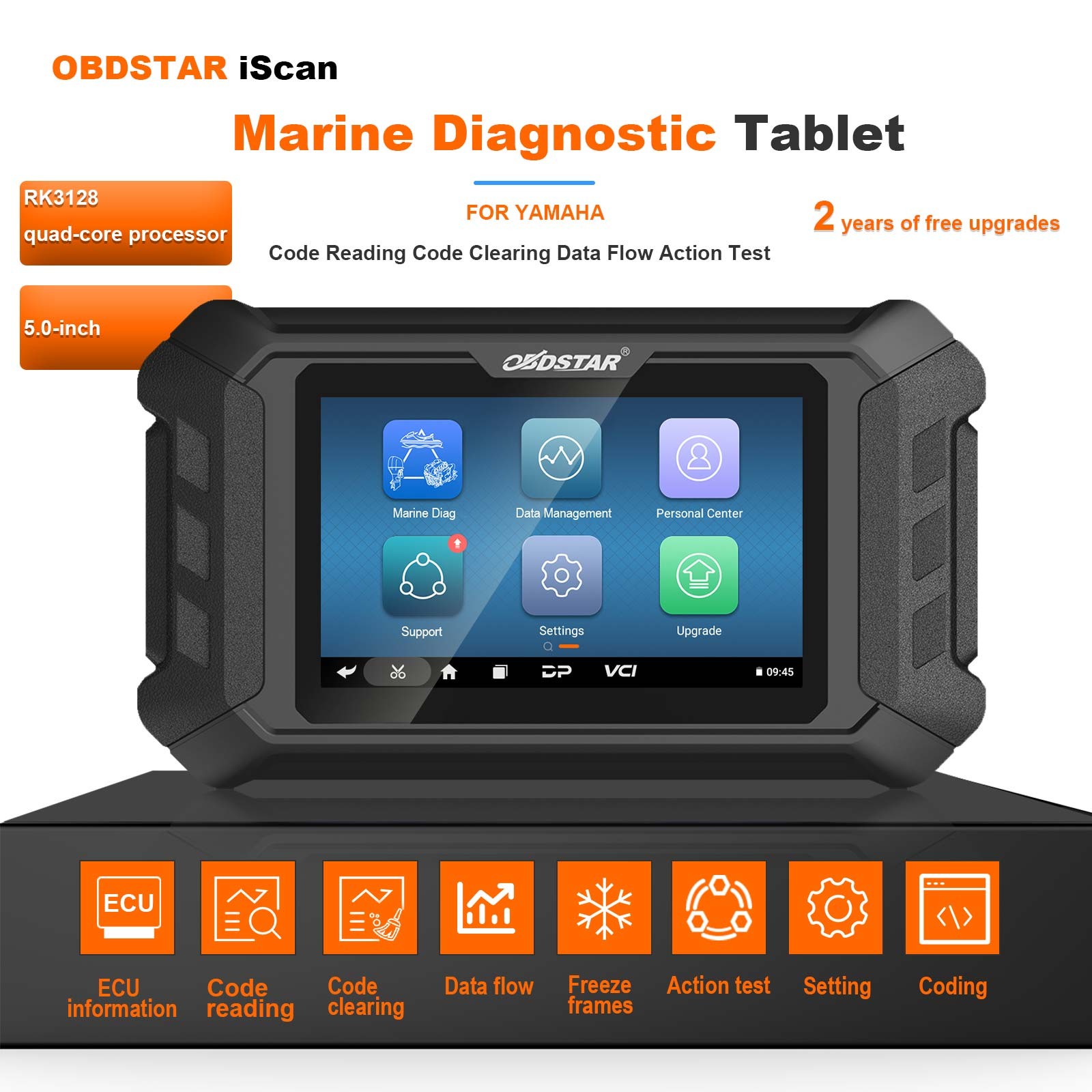 OBDSTAR iScan For YAMAHA Marine Diagnostic Tablet Code Read Data Flow ActionTest