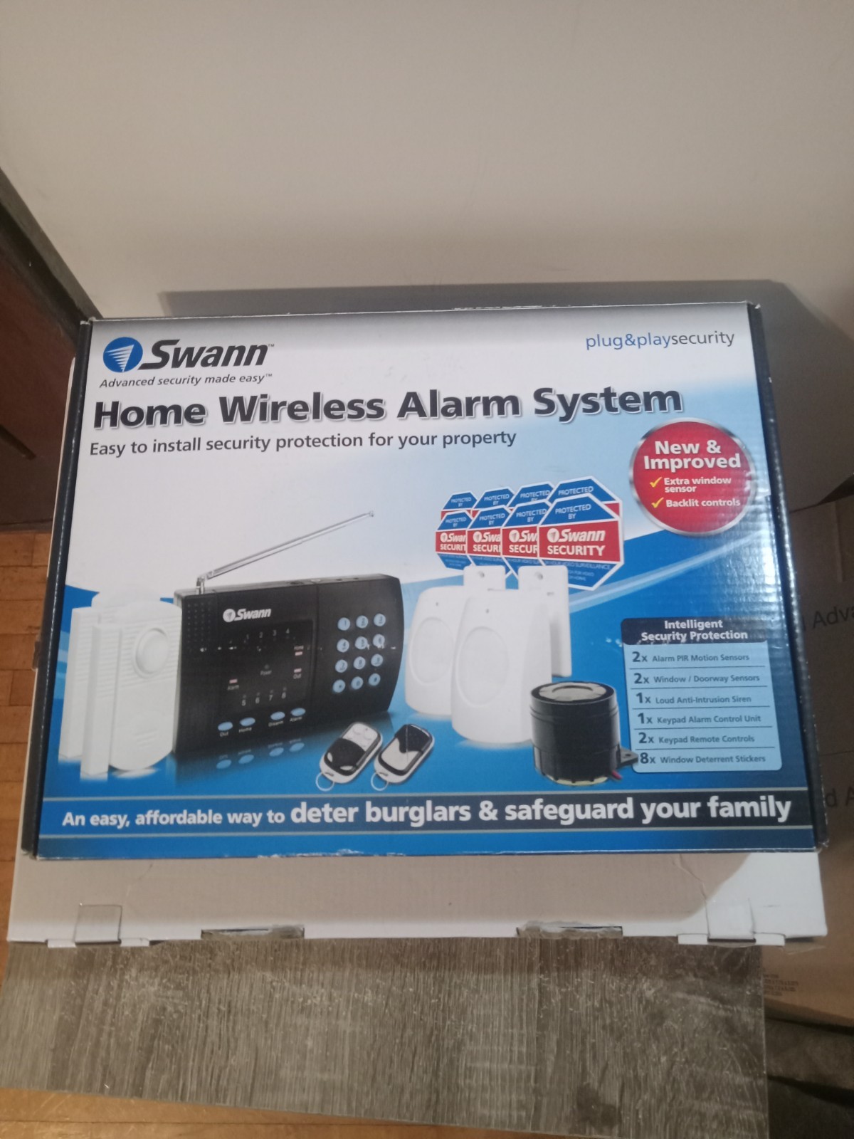 Swann Home Wireless Alarm Security System SW347 - WA2-RS New Open Box