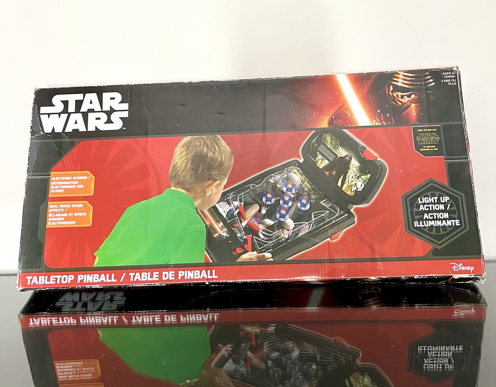 Disney Tabletop Pinball Machine Star Wars The Force Awakens In Box