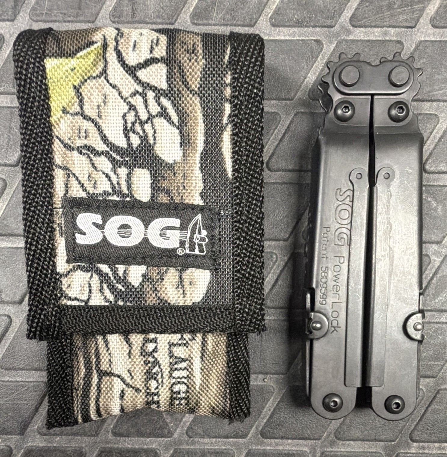 SOG PowerLock S60 18-Tool Multi-Tool Pliers Black w/ Sheath, 2in Blade