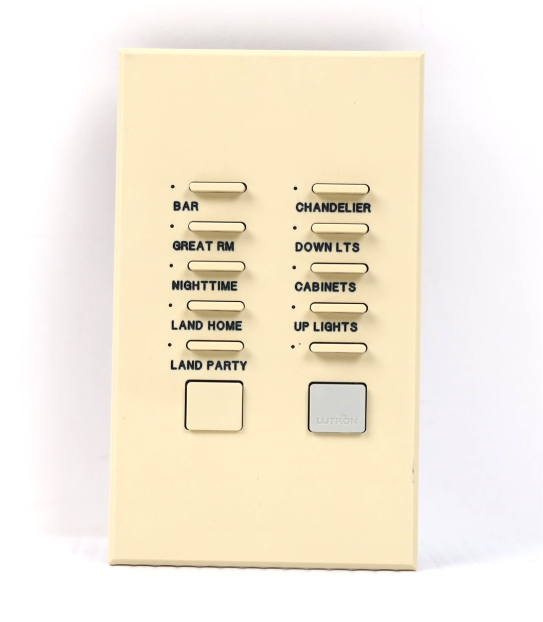 Lutron HWI-KP10-IV 10 Button Keypad (Ivory) w682