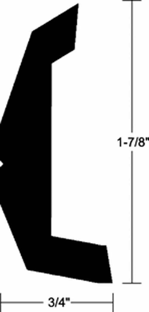 Taco Marine V213670BKA20D1 Rigid Rub Rail Kit Black 1-7/8 x 20ft