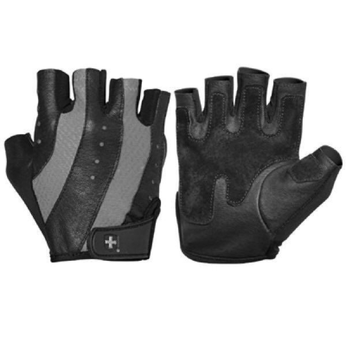 New Harbinger Women’s Pro Exercise Workout Real Leather Gloves - Size Large Gray