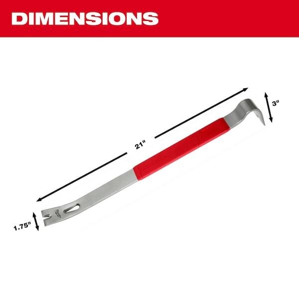 Milwaukee Tool 48-22-9042 Pry Bar,Claw,Wedge,Flat,21