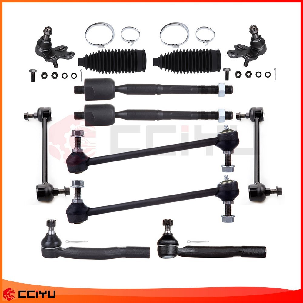 Set Of 12 Fit For 2004-2008 Toyota Solara Front Rear Tie Rod End Ball Joint Kit