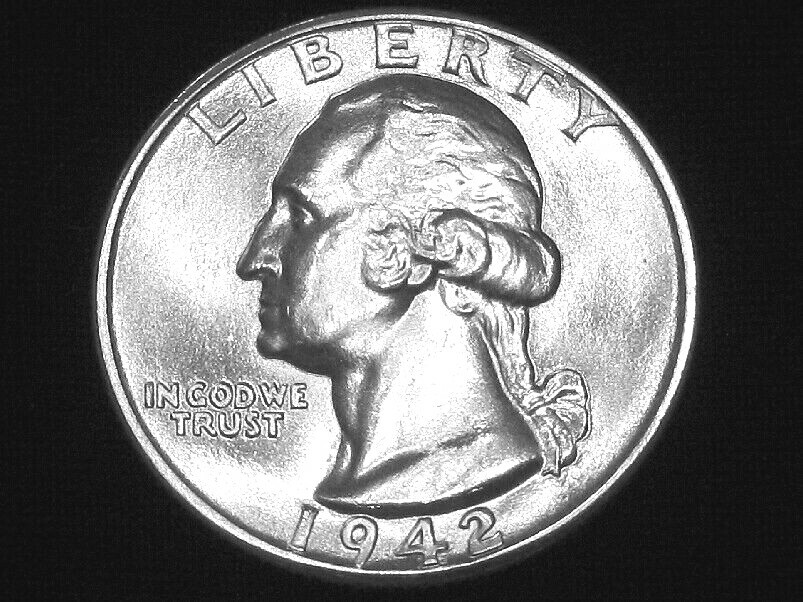 1942-D Washington Quarter --- Gem Uncirculated