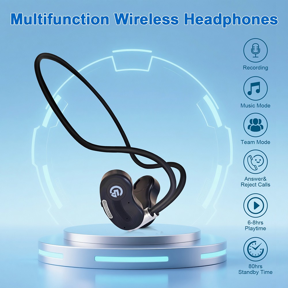 Wireless Headphones for PC Watching, Comfortable for Seniors with Bluetooth 5.3