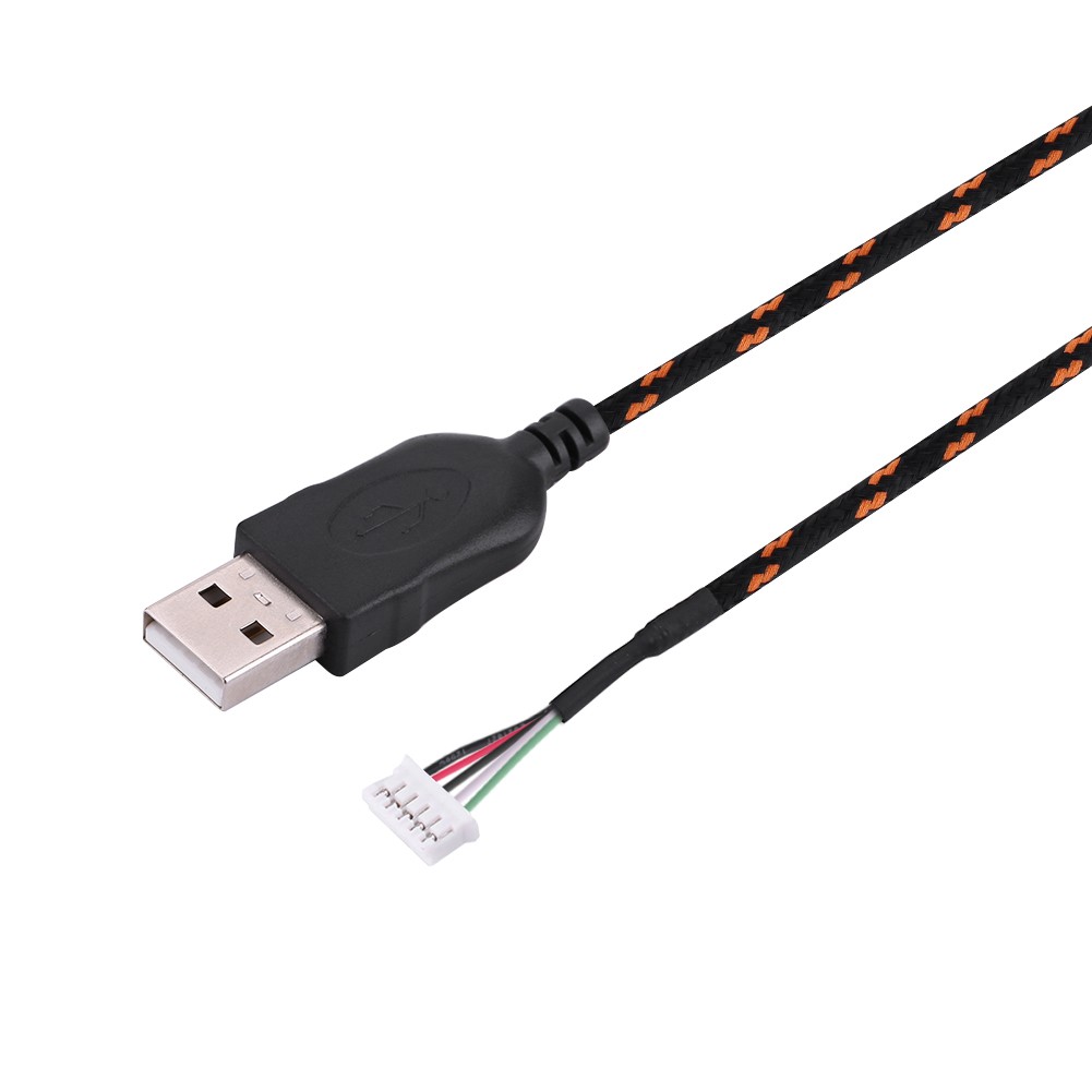 2.2 Meters USB Cable Wire Line Replacement For Kana Mouse Black+ DSO