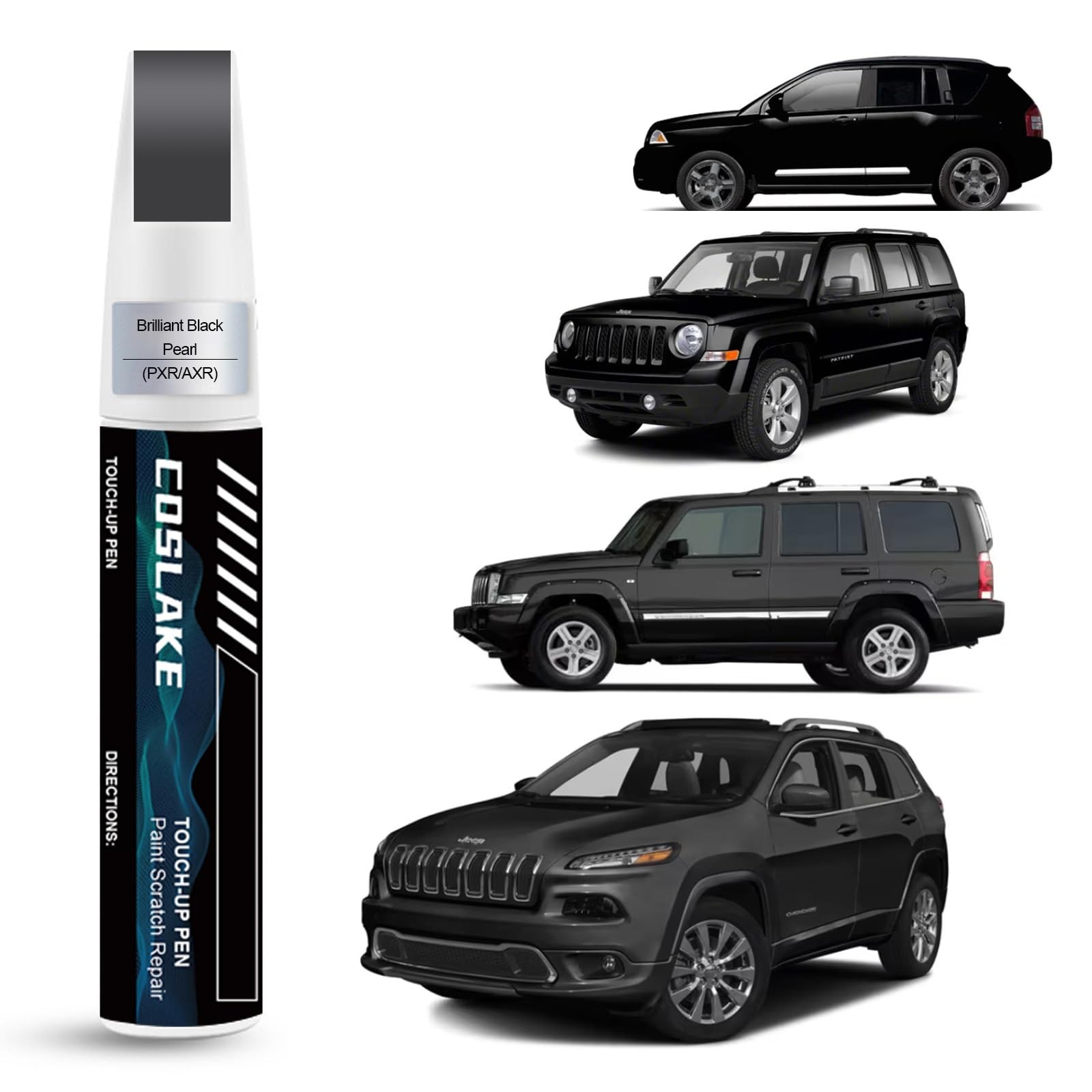 Car Touch Up Paint(Brilliant Black Pearl(PXR/AXR)) for Jeep, Car Paint Scratc...