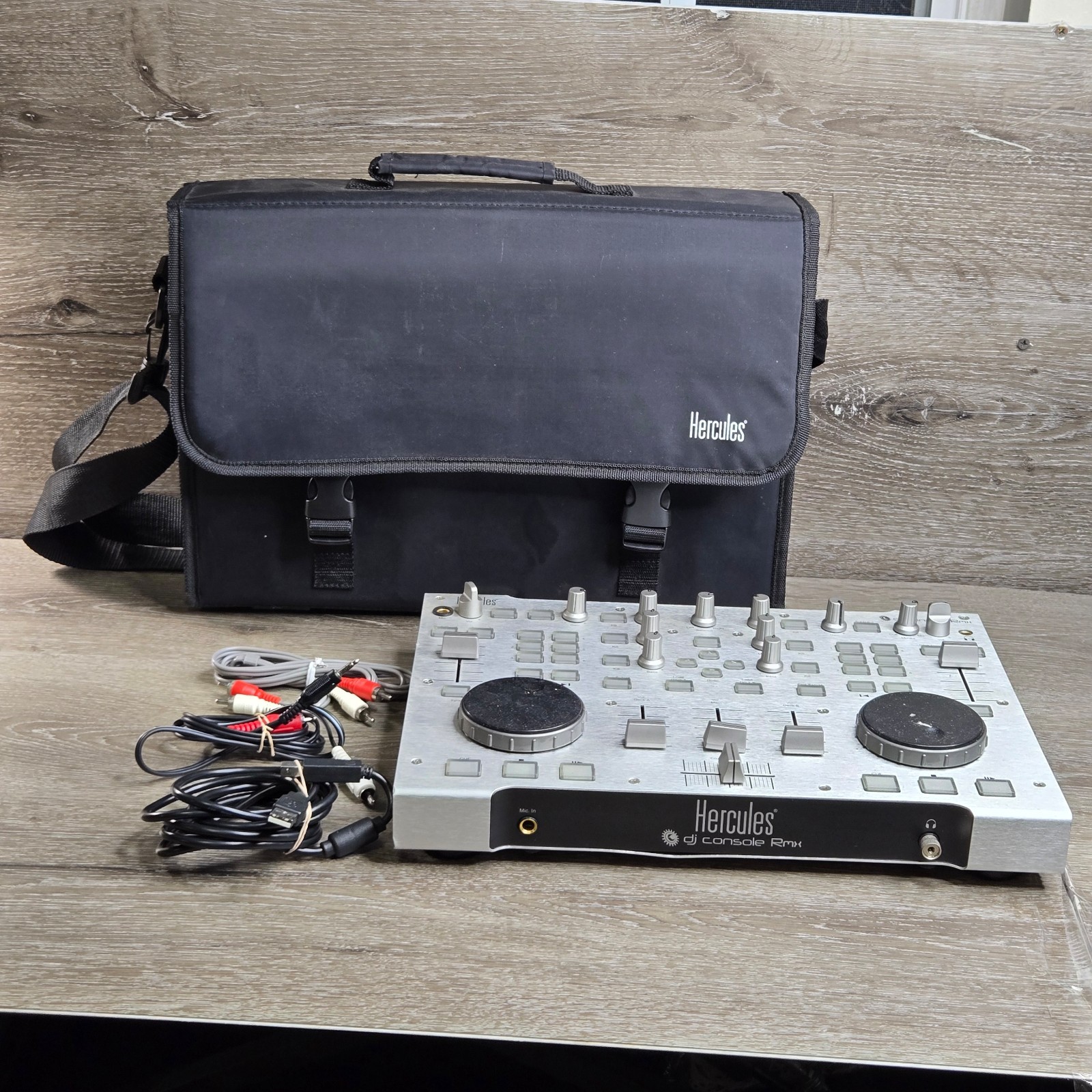 Hercules DJ Console RMX DJ Controller 4-In/4-Out USB Audio Interface w/ Carrying