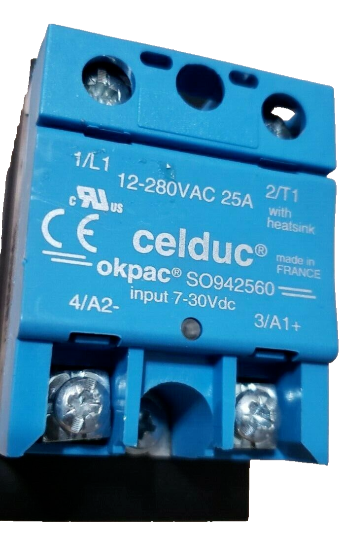 CELDUC SO942560 / S0942560 Solid State Relay 12-280VAC (Heater) AP 781822