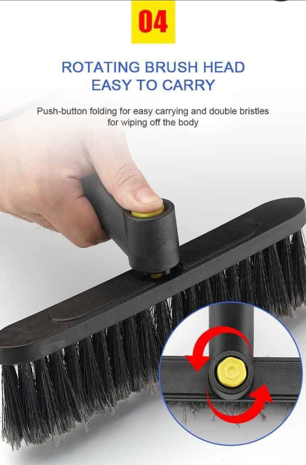 3-in-1 Extendable Car Ice Scraper, Snow Brush/Remover