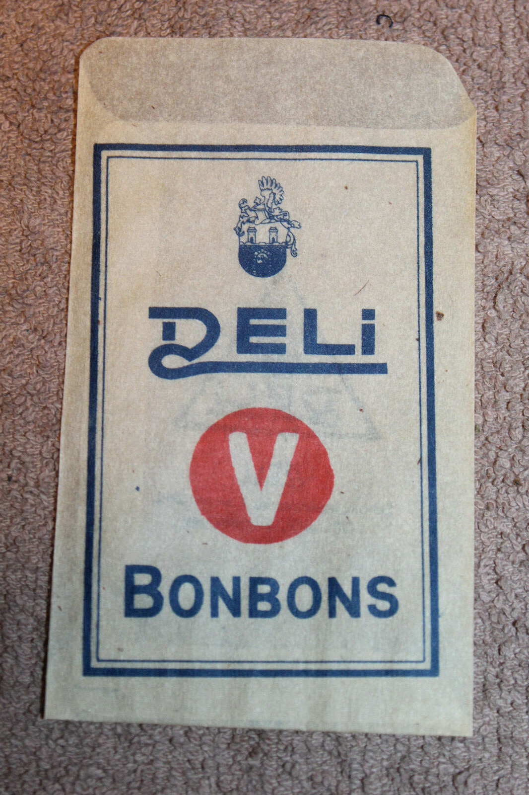 Original WW2 German Soldiers Issued "Deli Bonbons" Ration Packet Empty & Unused
