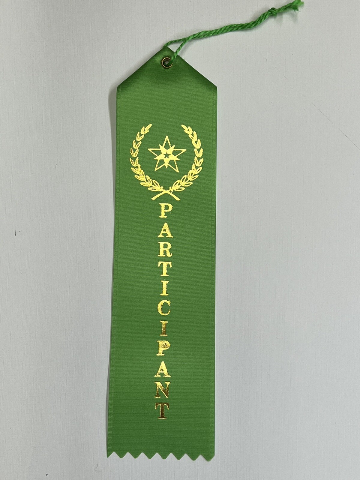 Lot of 20 Award Ribbons PARTICIPANT** Green** New With Card on back