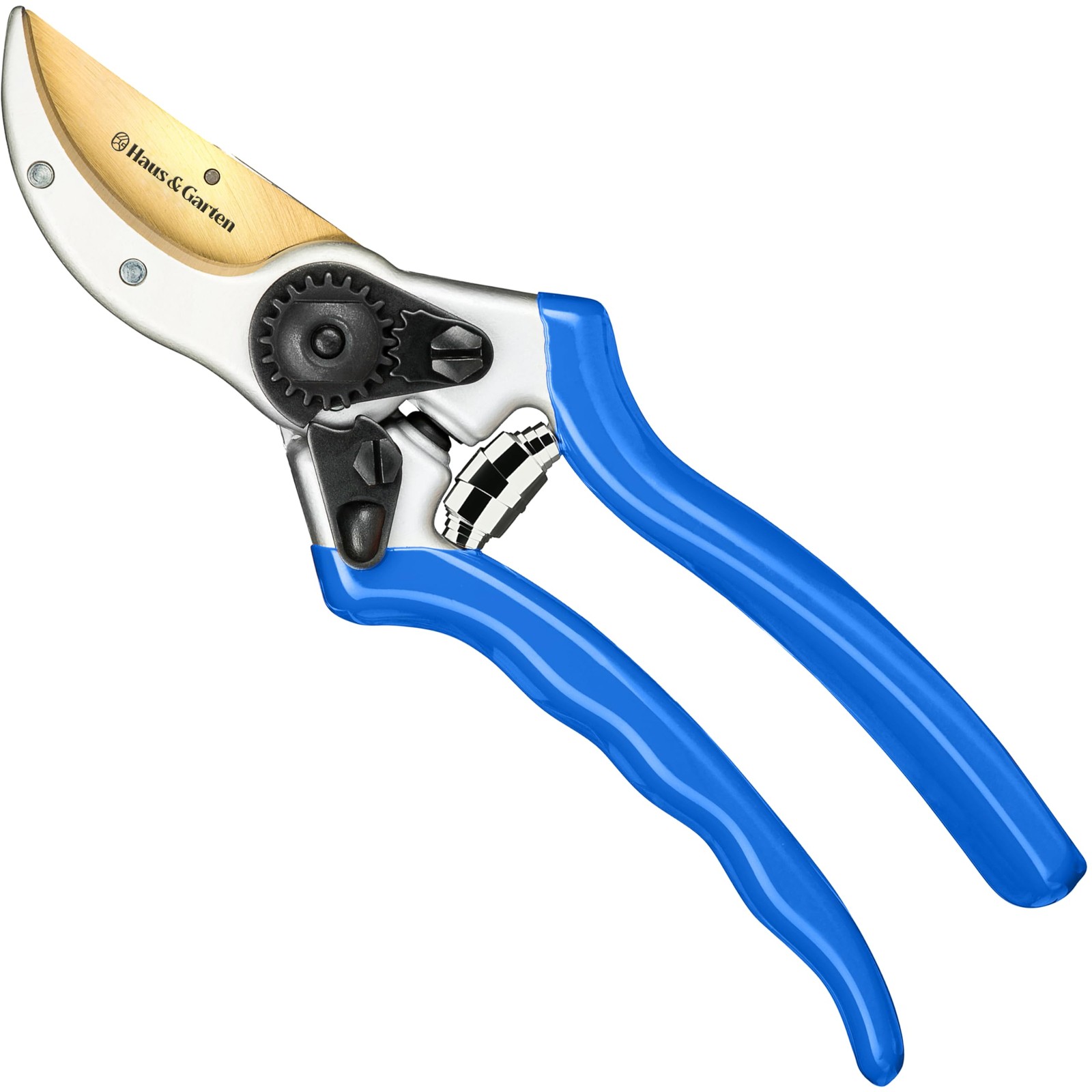 Haus & Garten ClassicPRO 8.5" Medium-Large Hands, Blue Non Slip Soft Grips