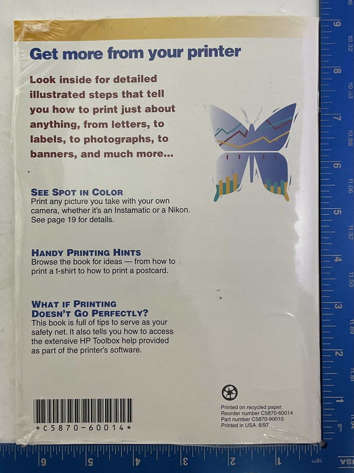 HP DeskJet 720C Series Printer Manual Sealed No Disk PreownedBookCom
