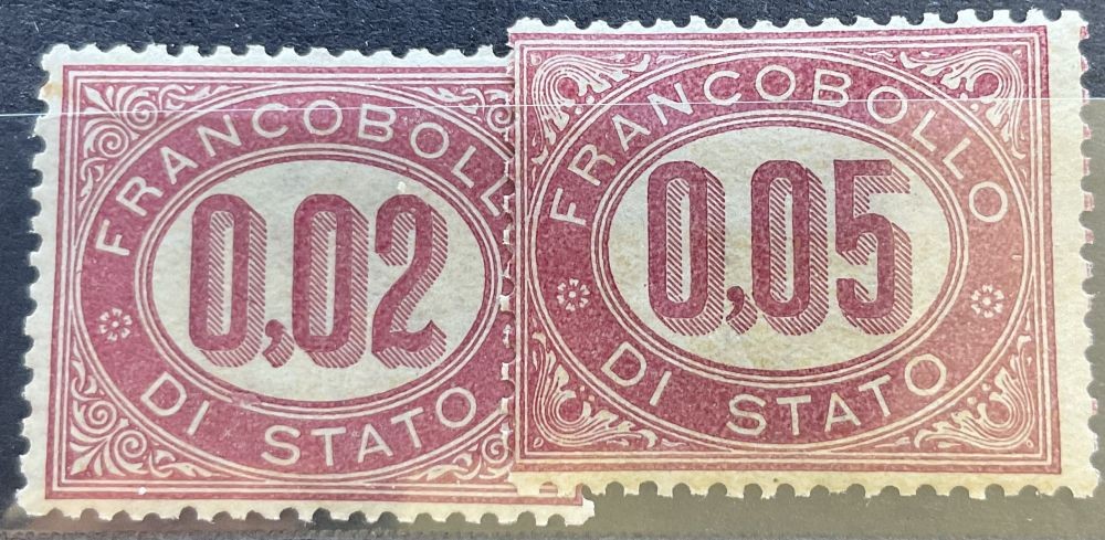 ITALY SERVICE 1875 1-2 ** MINT IN PERFECT CONDITION (06832