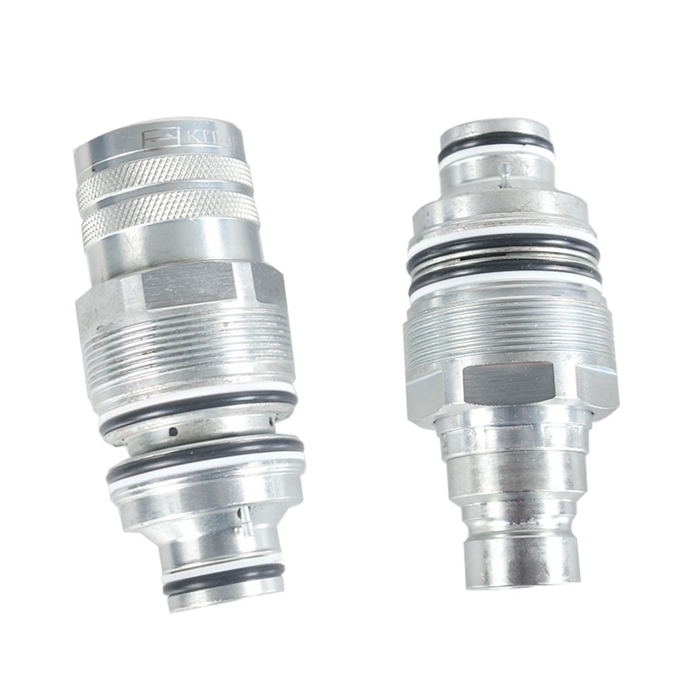 Male&Female Flat Face Coupler Kit For Bobcat 6679837 6680018 T140-T595