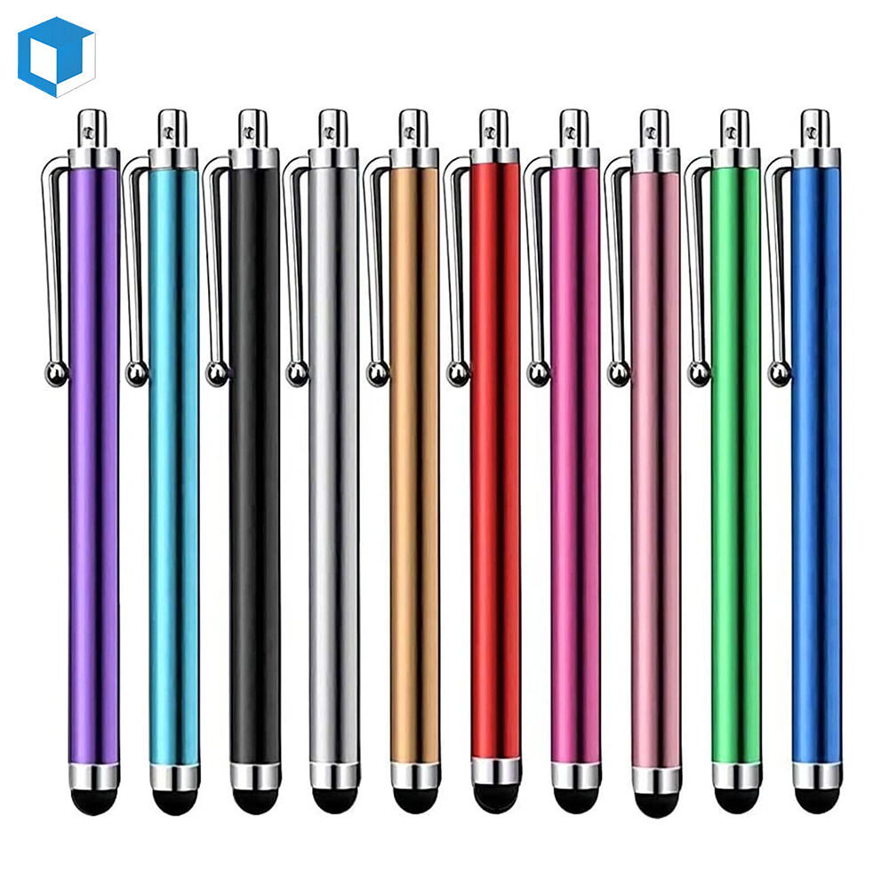 10 Pack Universal Pencil Stylus Touch Screen Pen w/ Clips for Smartphone Tablet