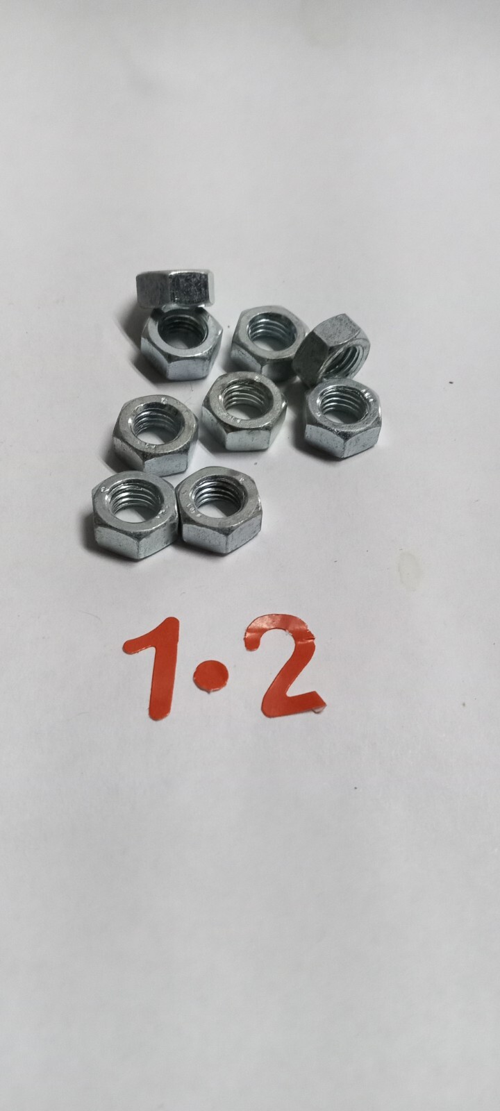 METRIC 7MM/1.0 HEX NUTS GRADE 8.8 QTY 20