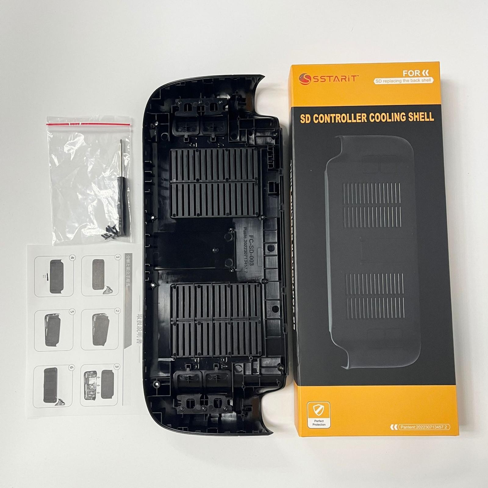 Game Console Cooling Backshell Protective Case with Bracket For Steam Deck C
