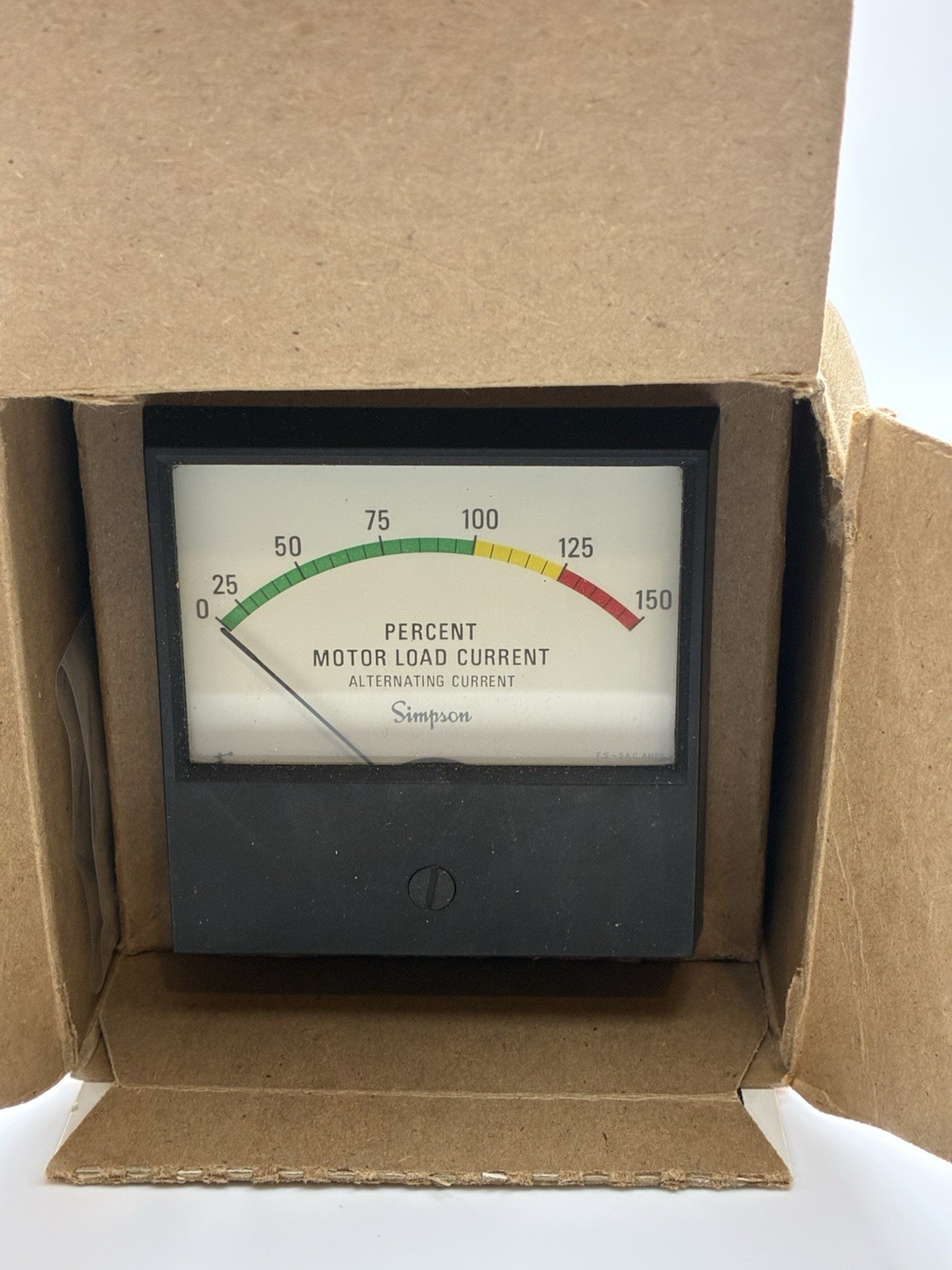 SIMPSON Instruments Motor Load Current Guage Model 2153 Discontinued + Hardware