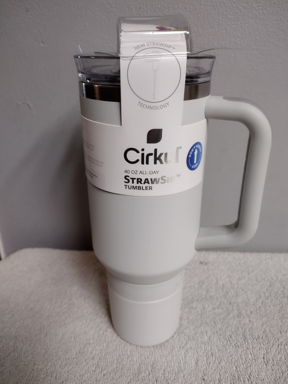 Cirkul 40oz All-Day StrawSip Double Wall Insulated Stainless Steel Tumbler-Fog