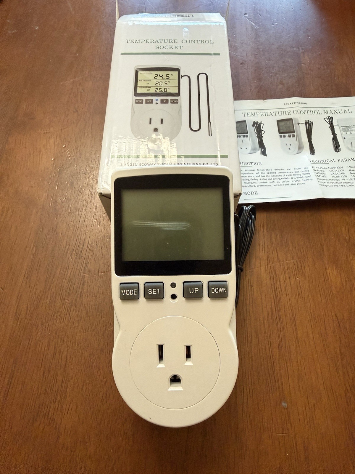 Plug in Thermostat Temperature Controller Outlet Socket
