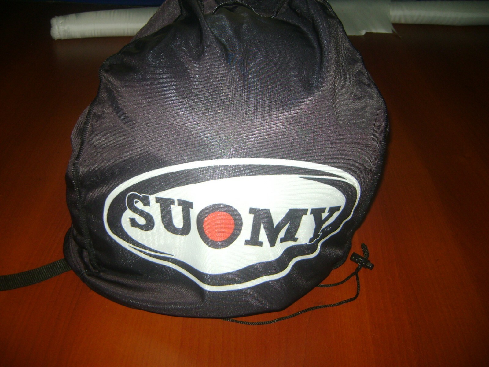 MOTORCYCLE HELMET BAG MICROFIBER SUOMY HELMET BAG CARRY HELMET DUFFLE BLACK