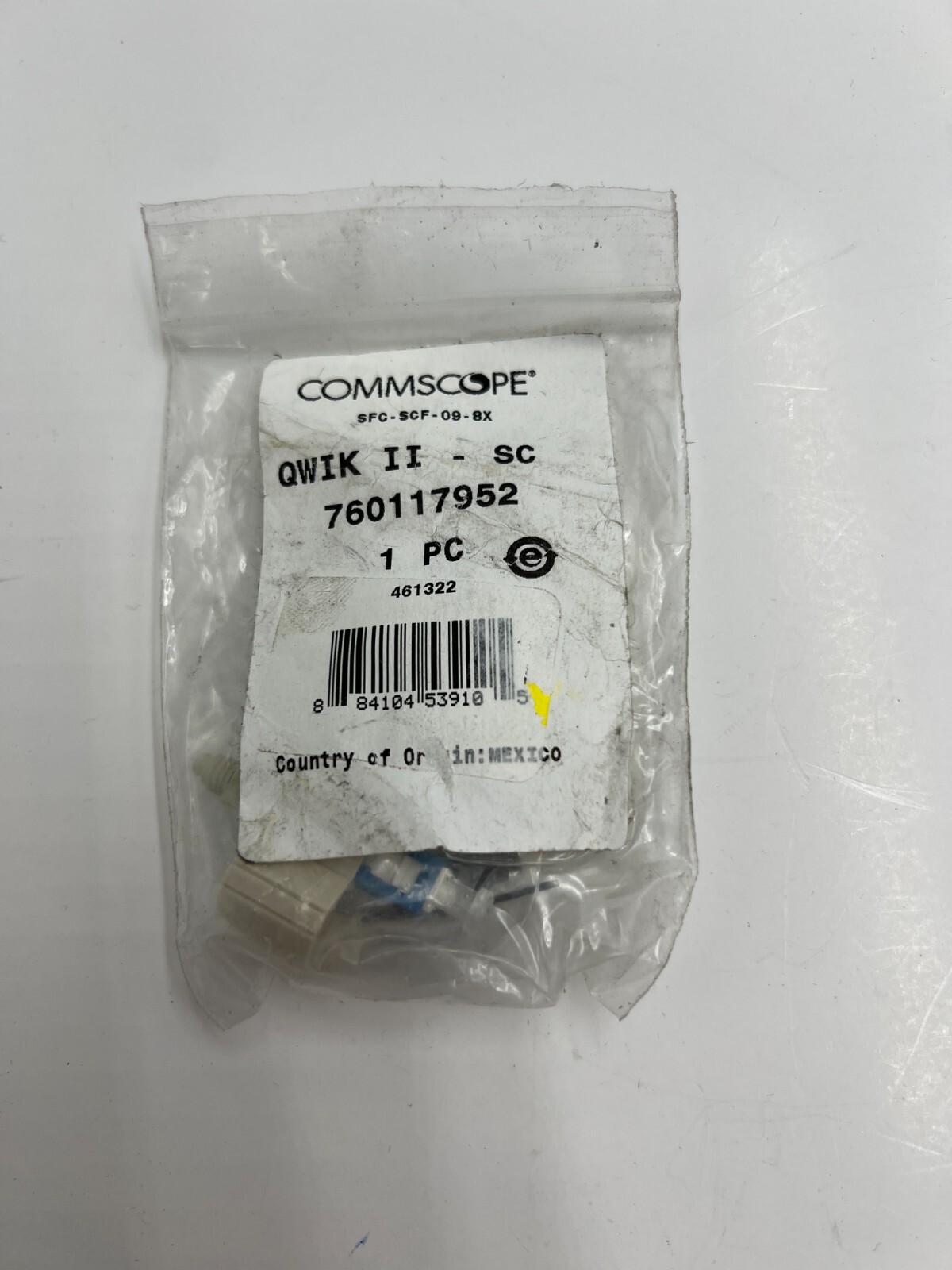 Commscope QWIK II SC Fiber Optic Connector SFC-SCF-09-8X 760117952