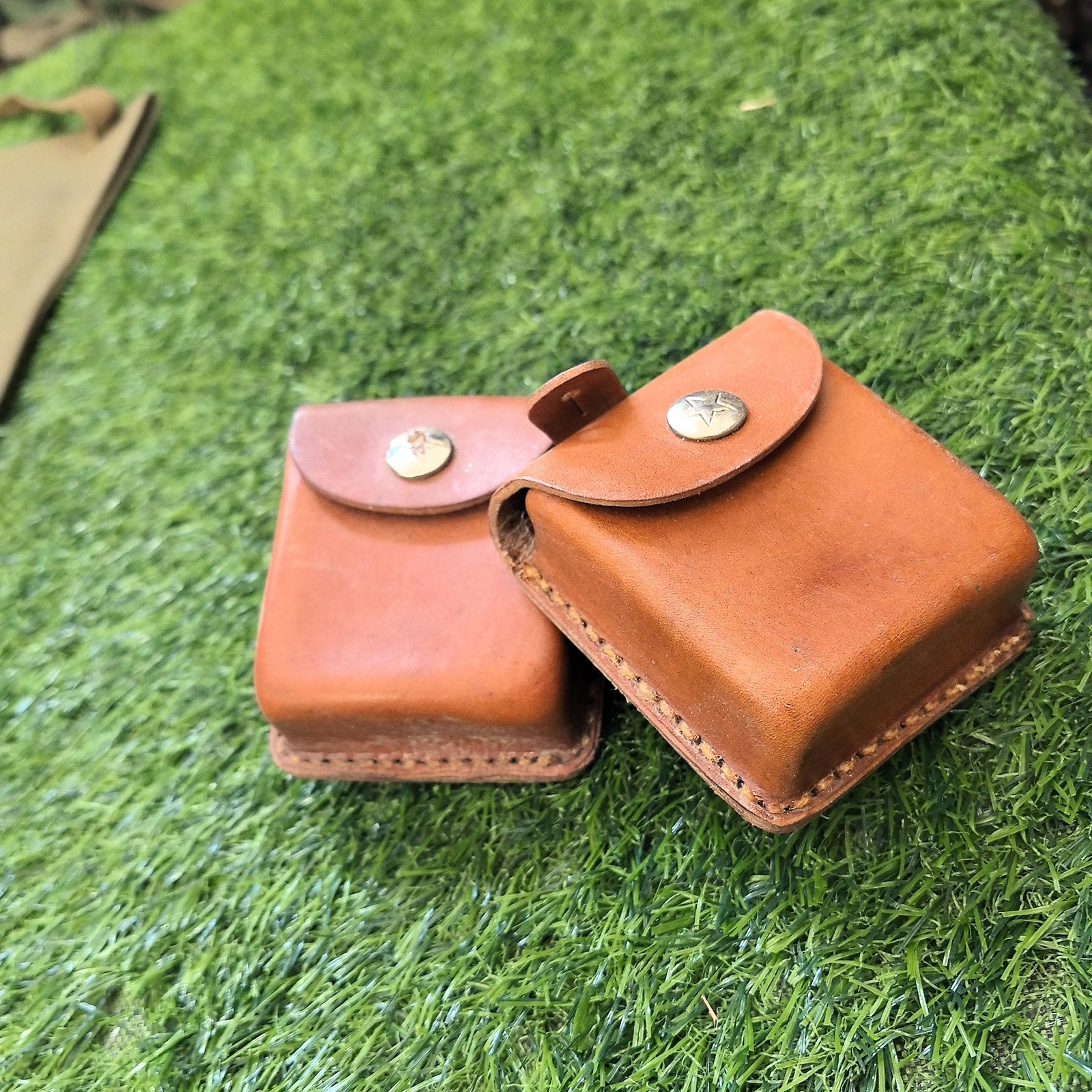 1pc Chinese Military Surplus Type 62 Cowhide Compass Leather Box