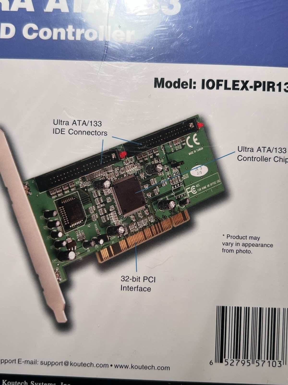 IOFlex Ultra ATA/133 PCI RAID Controller Model: IOFLEX-PIR133