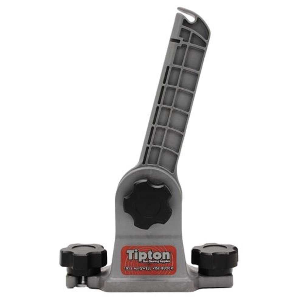 Tipton 1911 Mag Well Vise Block, 180° Rotation, Solvent Resistant Polym