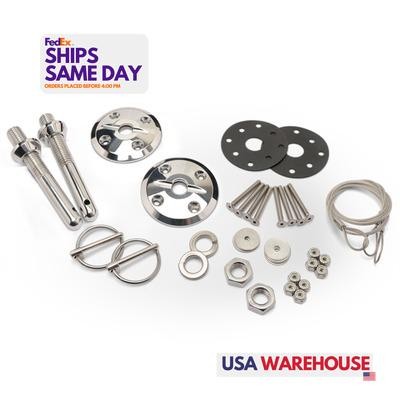 Eddie Motorsports MS110-44P, Kit Hood Pin Kit Thru-Bolt Performance Racing Parts