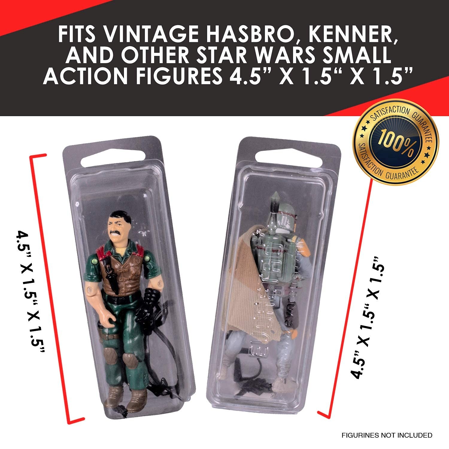 Clamshell Loose Action Figure Protective Case Compatible with 3.75 Inch Star ...