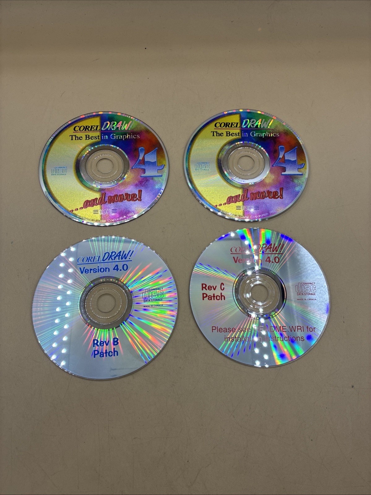 Corel Draw! 4 The Best In Graphics And More CD Very Good. See Photos