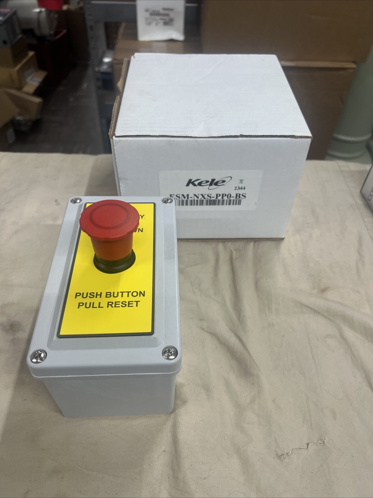 KELE & ASSOCIATES ESM-NXS-PP0-BS Emergency Push Button Nema 4X
