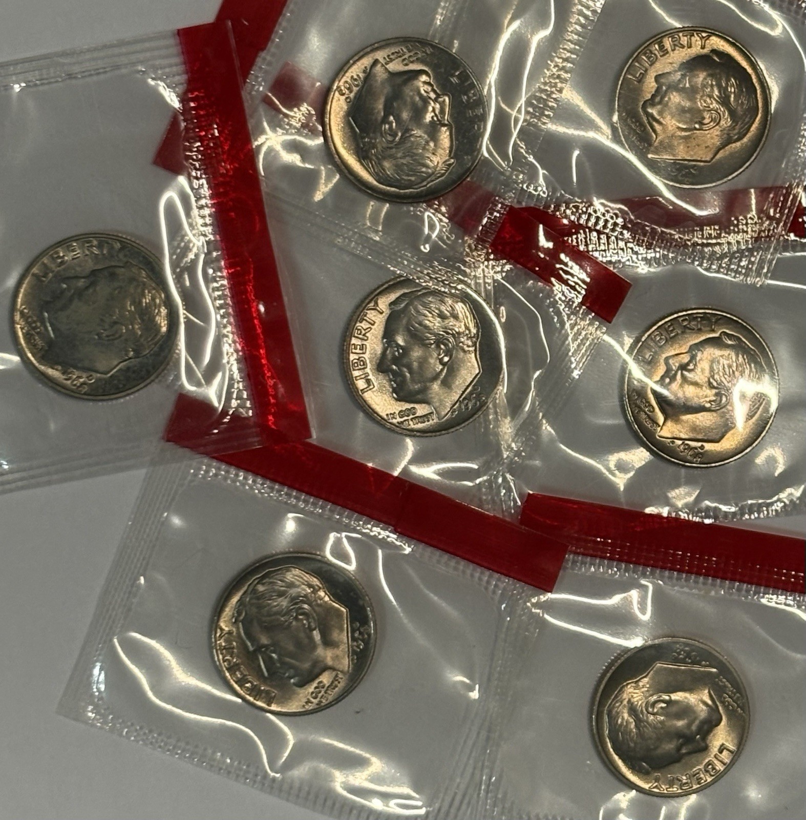 (1) 1968 D Roosevelt Dime, Uncirculated, Sealed In Original Mint Packaging! 🔥