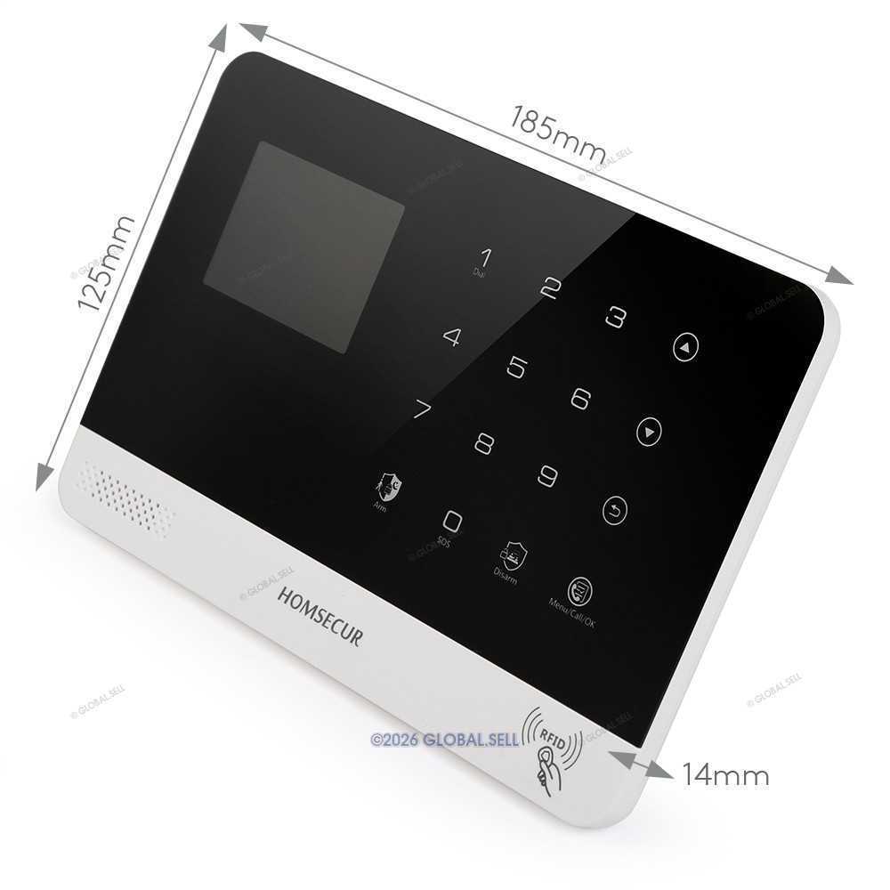 Homsecur WIFI/4G/2G/GSM Smart Home Wireless Security Alarm System Basic Kit