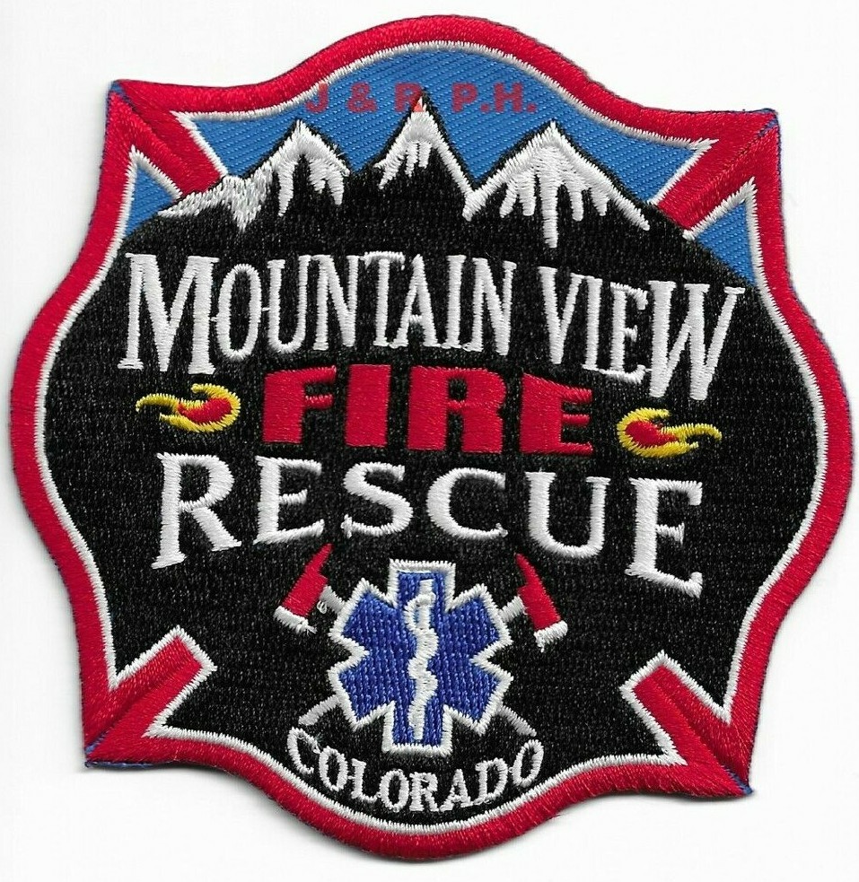 Mountain View  Fire - Rescue, Colorado (4" x 4" size)  fire patch
