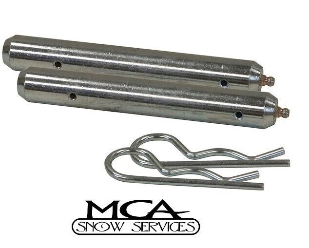 MEYER SNOW PLOW TWO PIVOT PINS WITH GREASE FITTING AND HAIR PINS 08554C